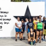 Photo de groupe au nouveau musee renove du premier president Ghaneen