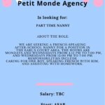 Temporary Speaking French part time in Notting Hill