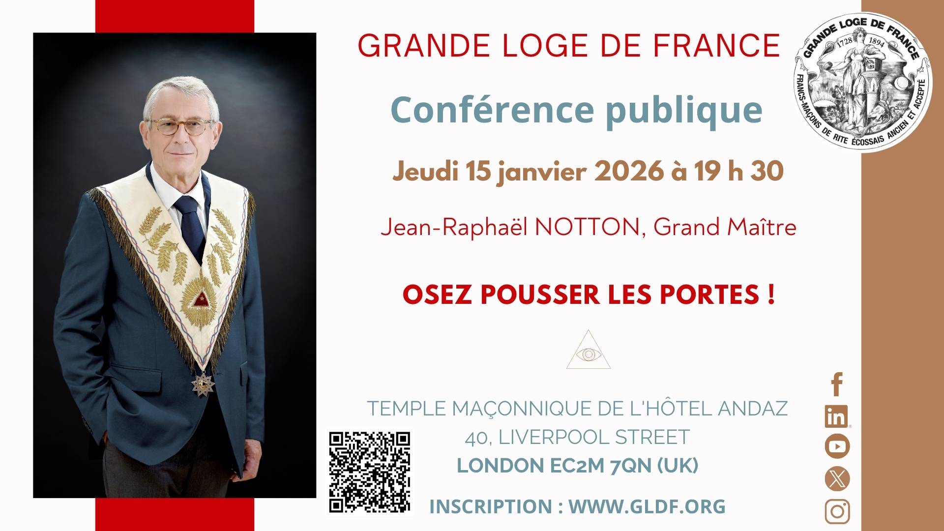 Conference publique The White Swan 15.01.2026